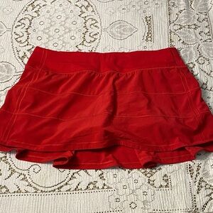 Red lululemon skirt